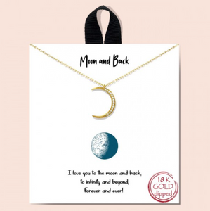 "Moon and Back" Necklace