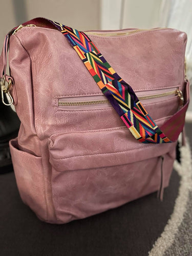 Convertible Backpack in Mauve
