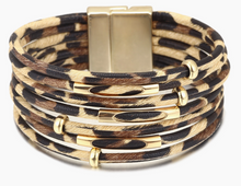 Load image into Gallery viewer, Seven Strand Brown Cheetah - Bracelet