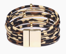 Load image into Gallery viewer, Seven Strand Brown Cheetah - Bracelet