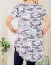 Load image into Gallery viewer, Heimish Camo Print Baby Doll Top
