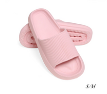 Load image into Gallery viewer, Comfy Luxe Unisex EVA Super Soft Thick Sole Slide Sandals - Pink