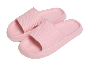 Comfy Luxe Unisex EVA Super Soft Thick Sole Slide Sandals - Pink