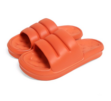 Load image into Gallery viewer, Comfy Luxe Unisex EVA Super Soft Thick Sole Slide Sandals - Orange