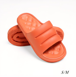 Comfy Luxe Unisex EVA Super Soft Thick Sole Slide Sandals - Orange