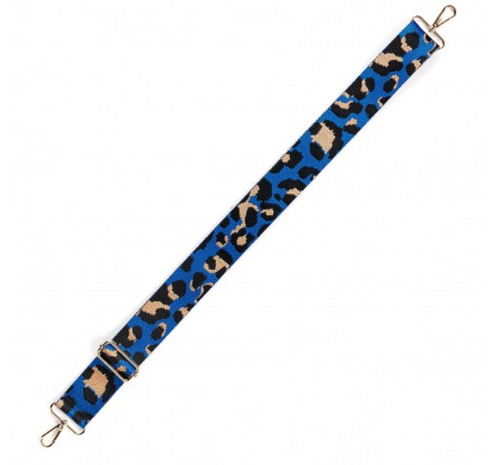 Royal Blue Leopard Crossbody Strap