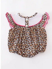 Load image into Gallery viewer, Mama&#39;s Girl Leopard Bubble Romper