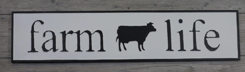 Farm Life 36in Metal Sign