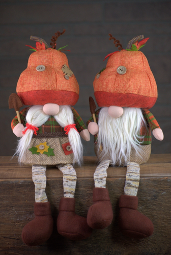 Shelvin & Shelly Set of 2 18in Fall Gnome