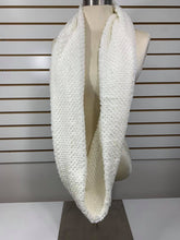 Load image into Gallery viewer, A White Sparkle Infinity Scarf