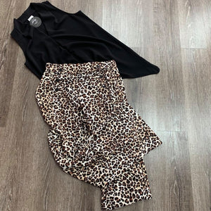 Leopard Print Knit Pants