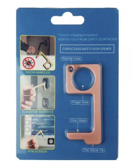 Rose Gold Fashion Design Contactless Safety Door Opener.