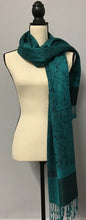 Load image into Gallery viewer, Green Pashmina Scarf