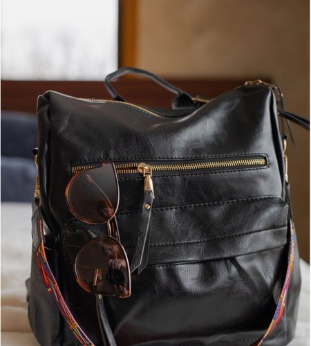 Convertible Backpack in Black